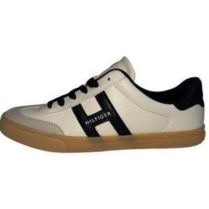 Tommy Hilfiger Womens Size 9 Lexeih Sneaker Fashion Shoes Beige Black New